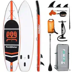 Bestway Hydro-Force Inflatable SUP, Aqua Journey Stand Up Paddle Board Set, 9ft