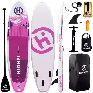 Inflatable Stand Up Paddle Board 10FT, SUP Surfboard with Full Accessories, RED